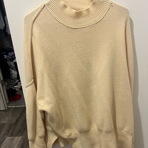Altar'd State Cream Turtleneck Sweater